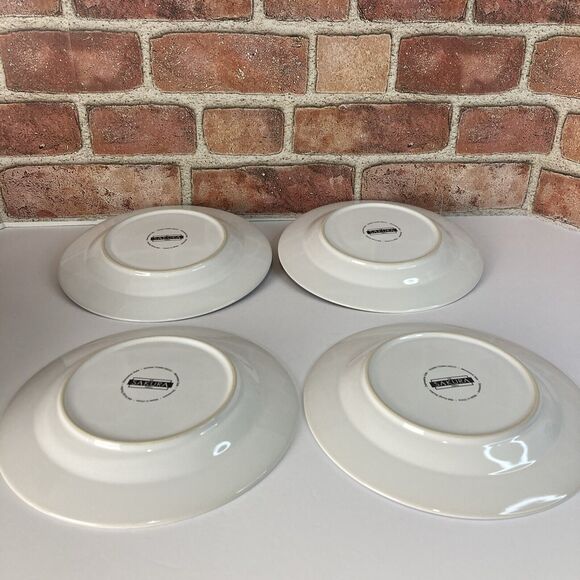 Set Of 4 Sakura Downtown Deco Stoneware Stoneware Salad Dessert Plates NIB - Picture 9 of 9